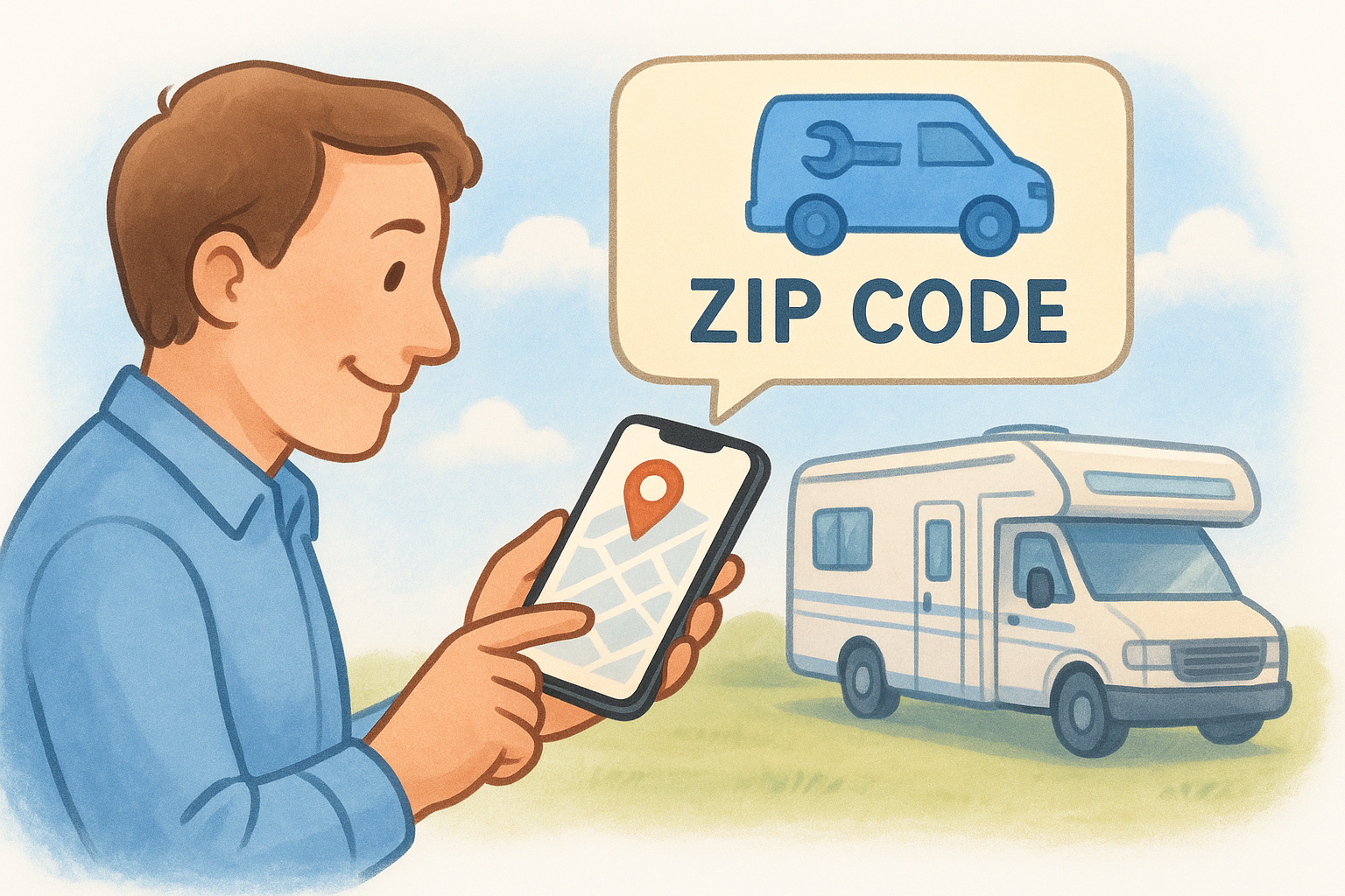 How it works to find a mobile RV tech fast