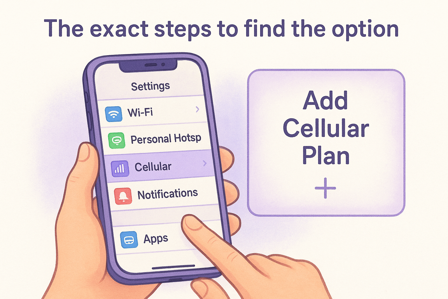 Where Is Add Cellular Plan On iPhone? Settings Path And Fixes - Rainbowesim