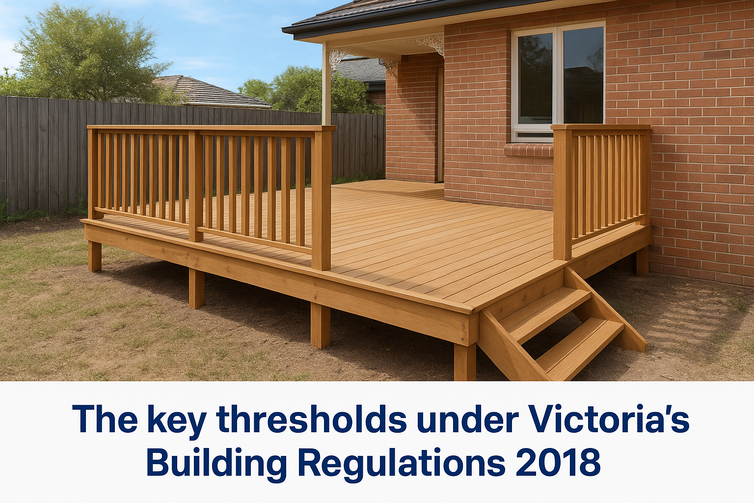 The key thresholds under Victoria's Building Regulations 2018