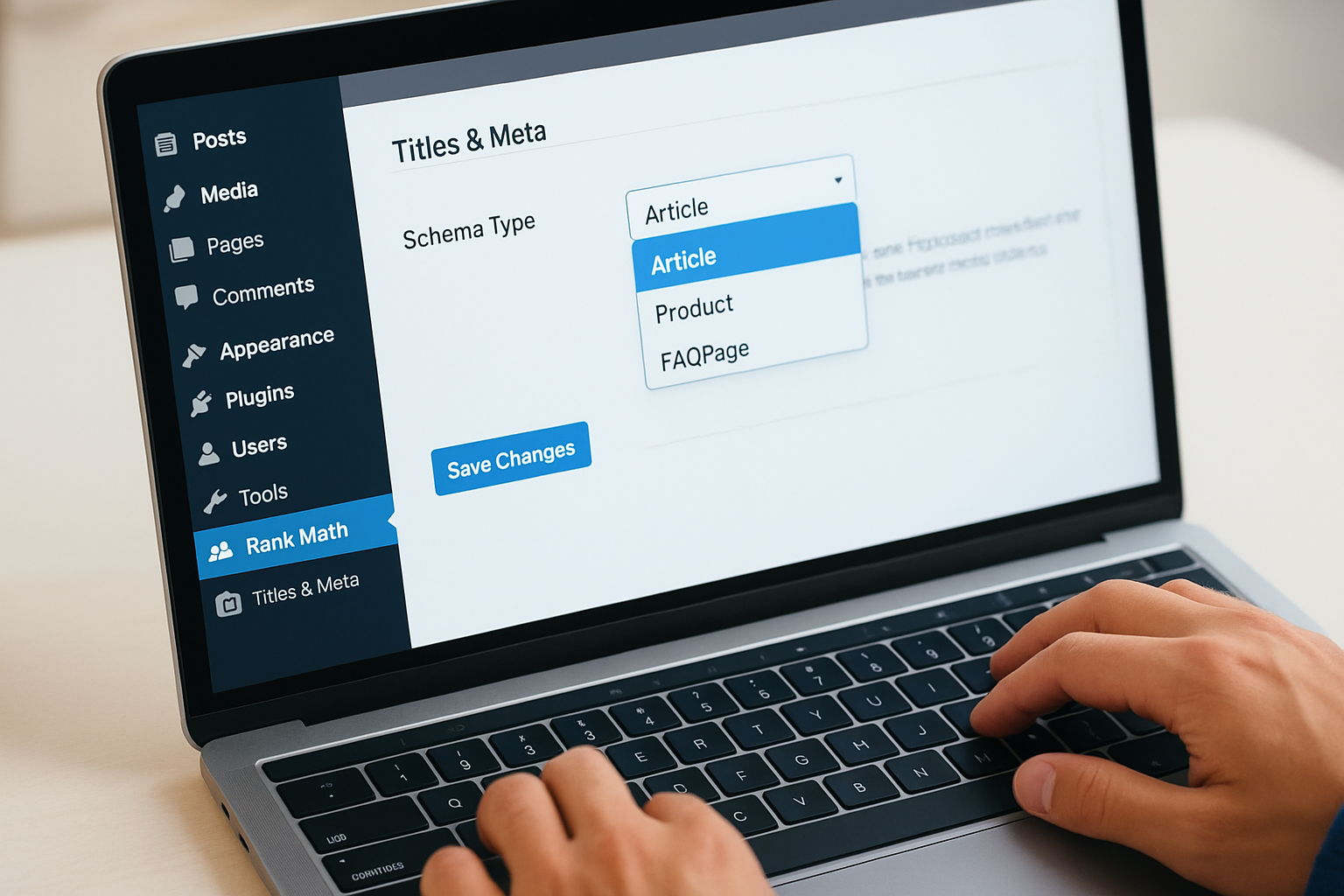Set up Rank Math schema