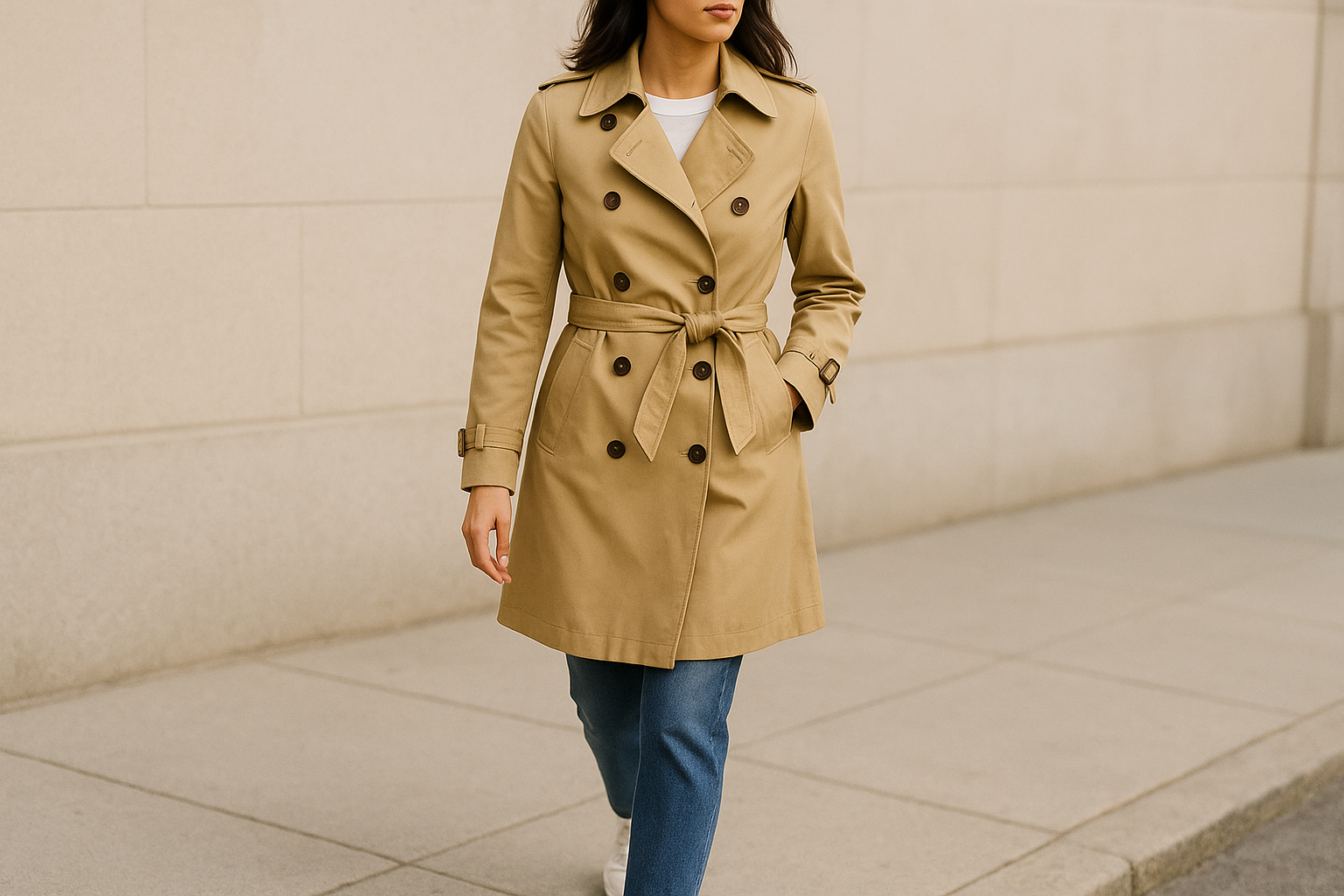 9. A classic trench coat