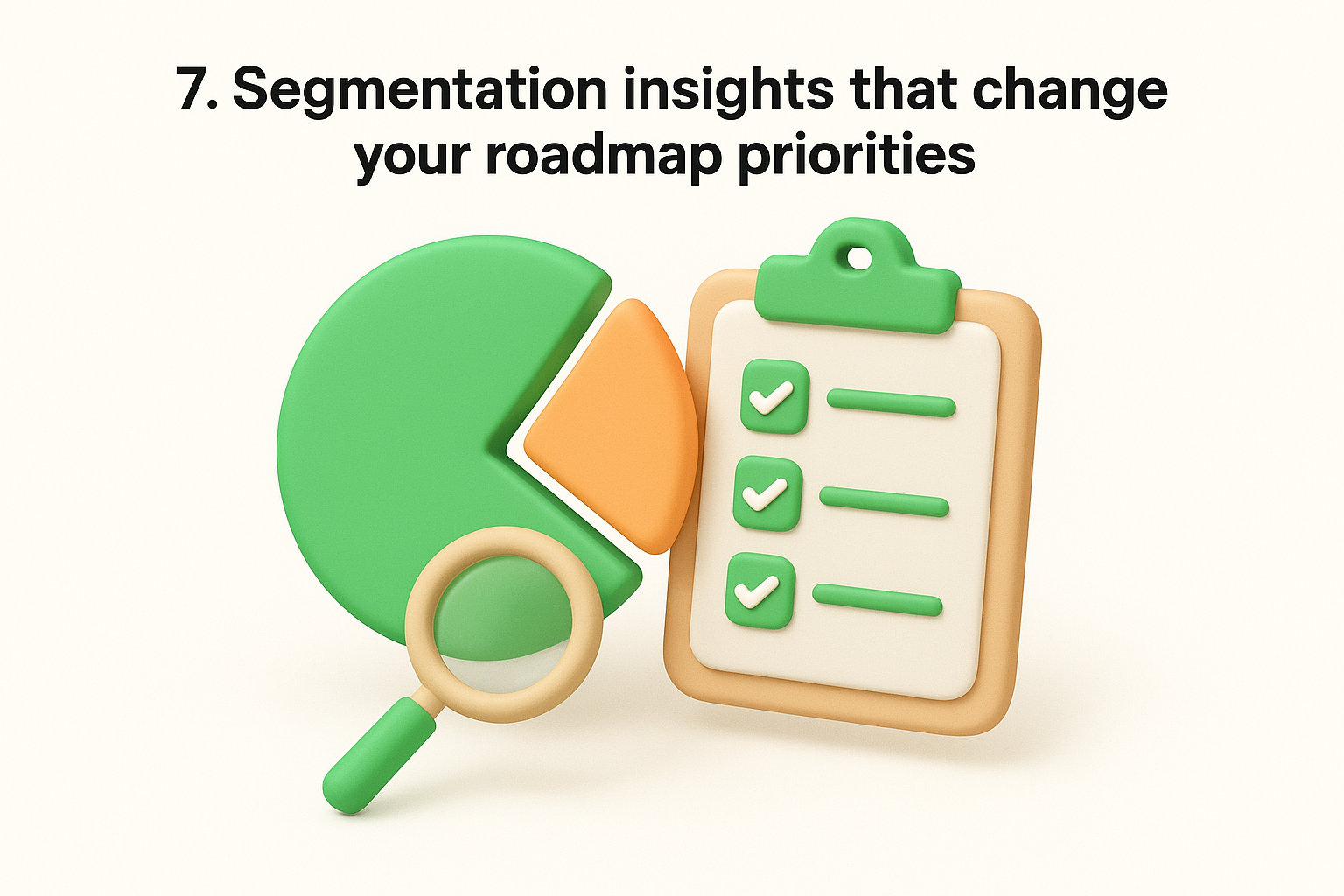 7. Segmentation insights that change your roadmap priorities