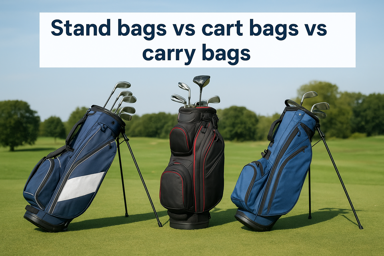 Stand bags vs cart bags vs carry bags