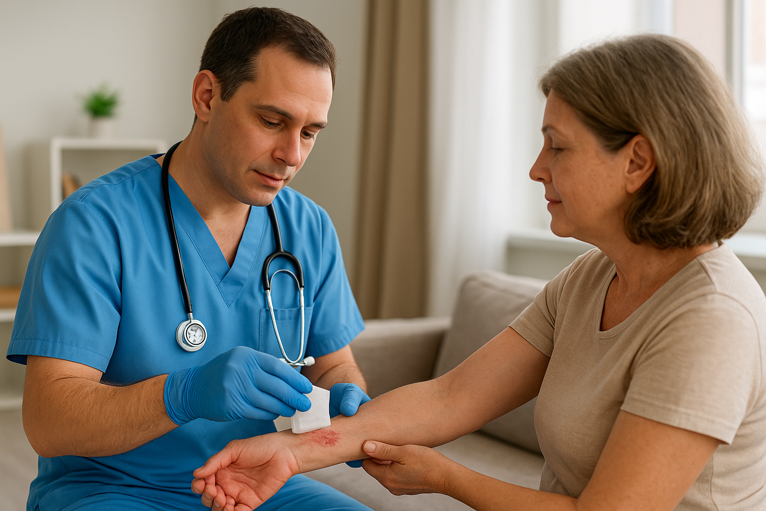 What home wound care services include