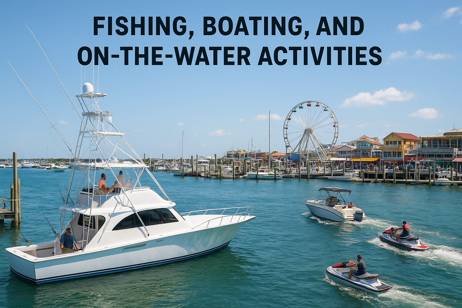 Fishing, boating, and on-the-water activities