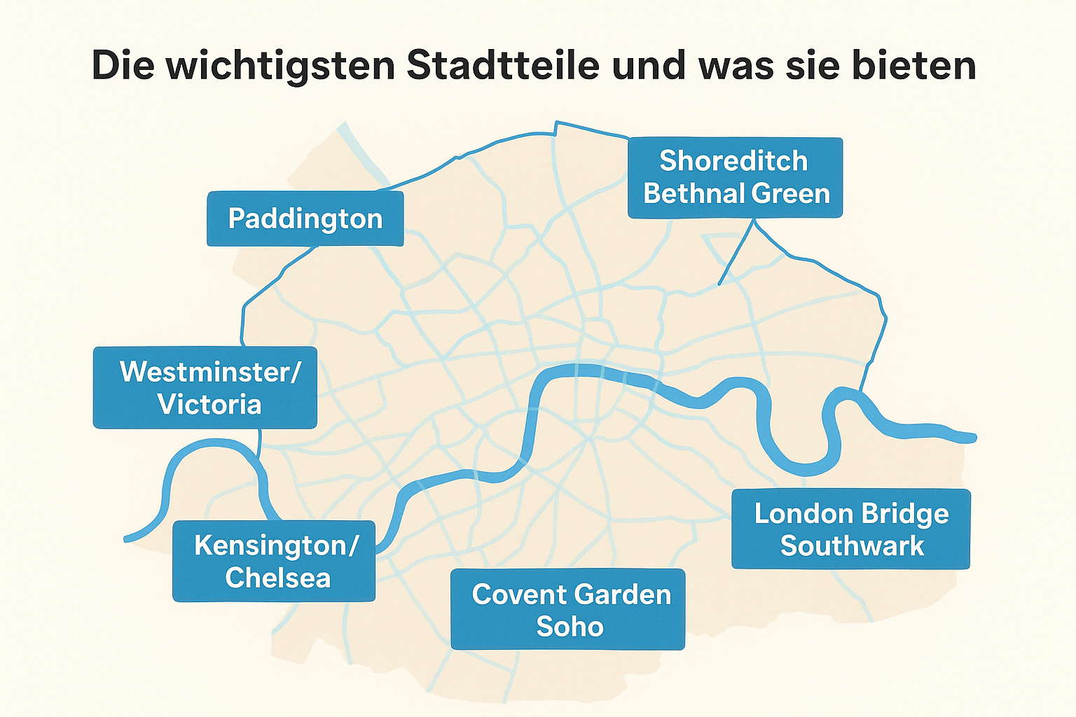 Die wichtigsten Stadtteile und was sie bieten