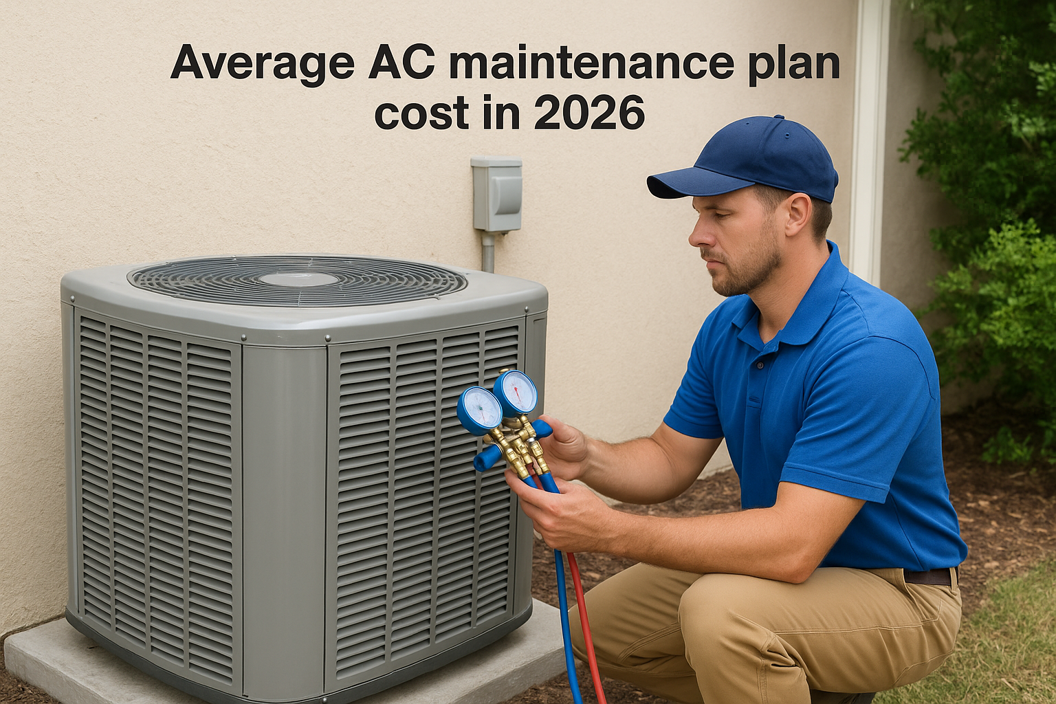 Average AC maintenance plan cost in 2026