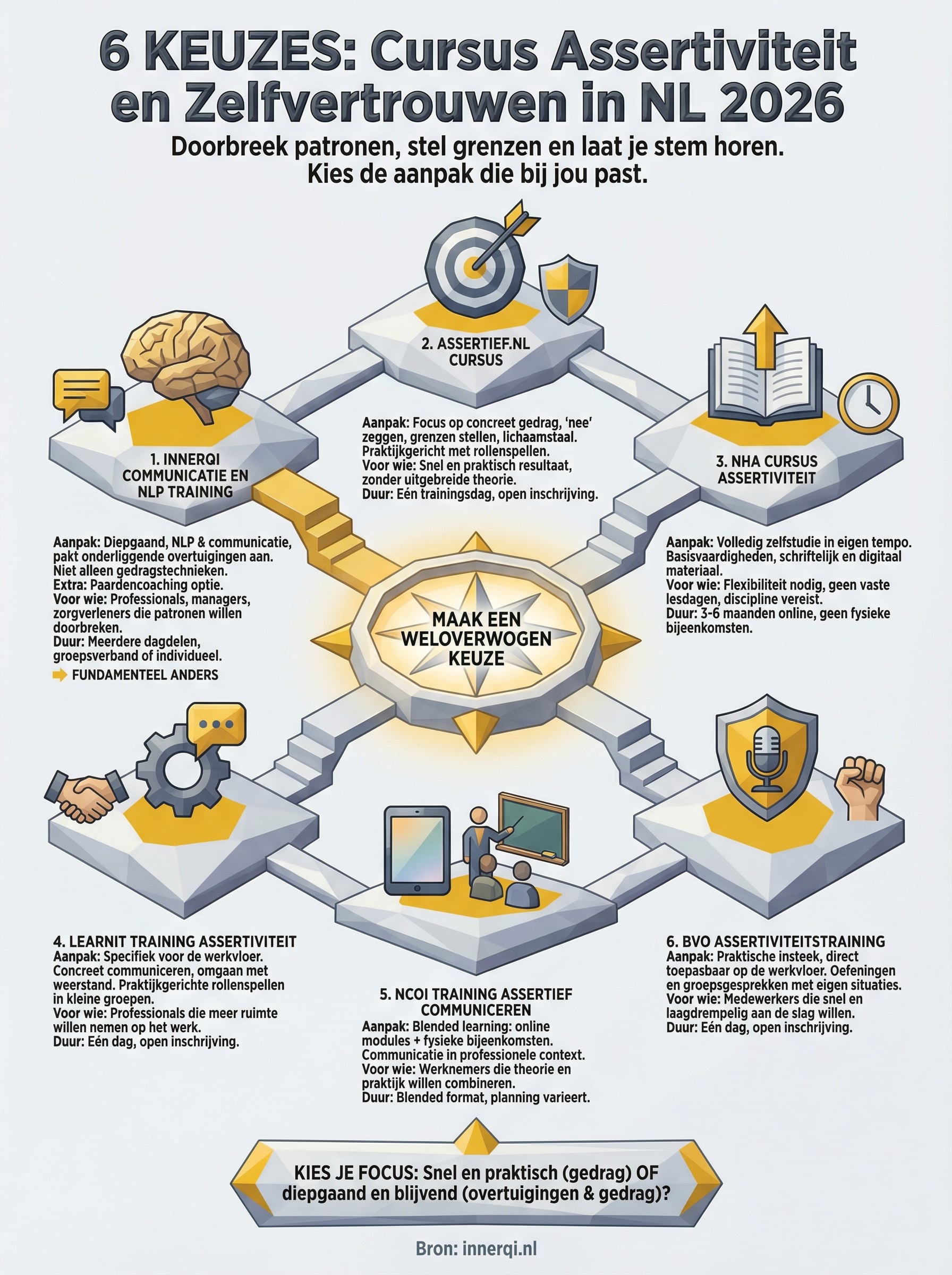 cursus assertiviteit en zelfvertrouwen infographic