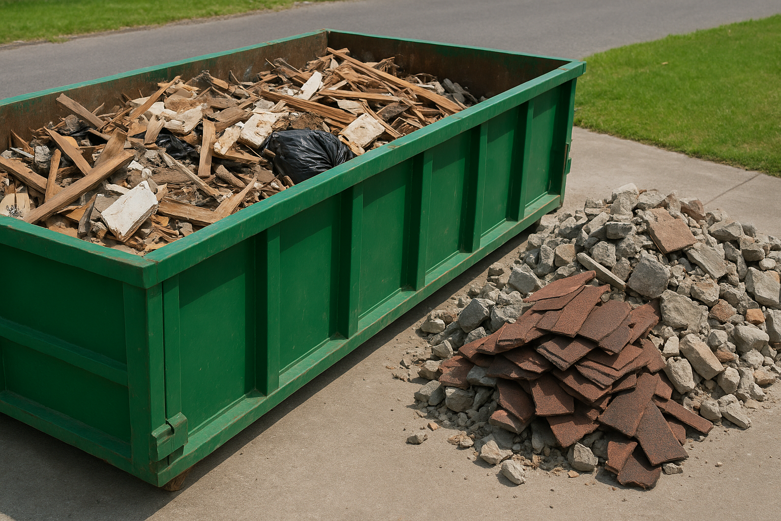 Debris type and weight