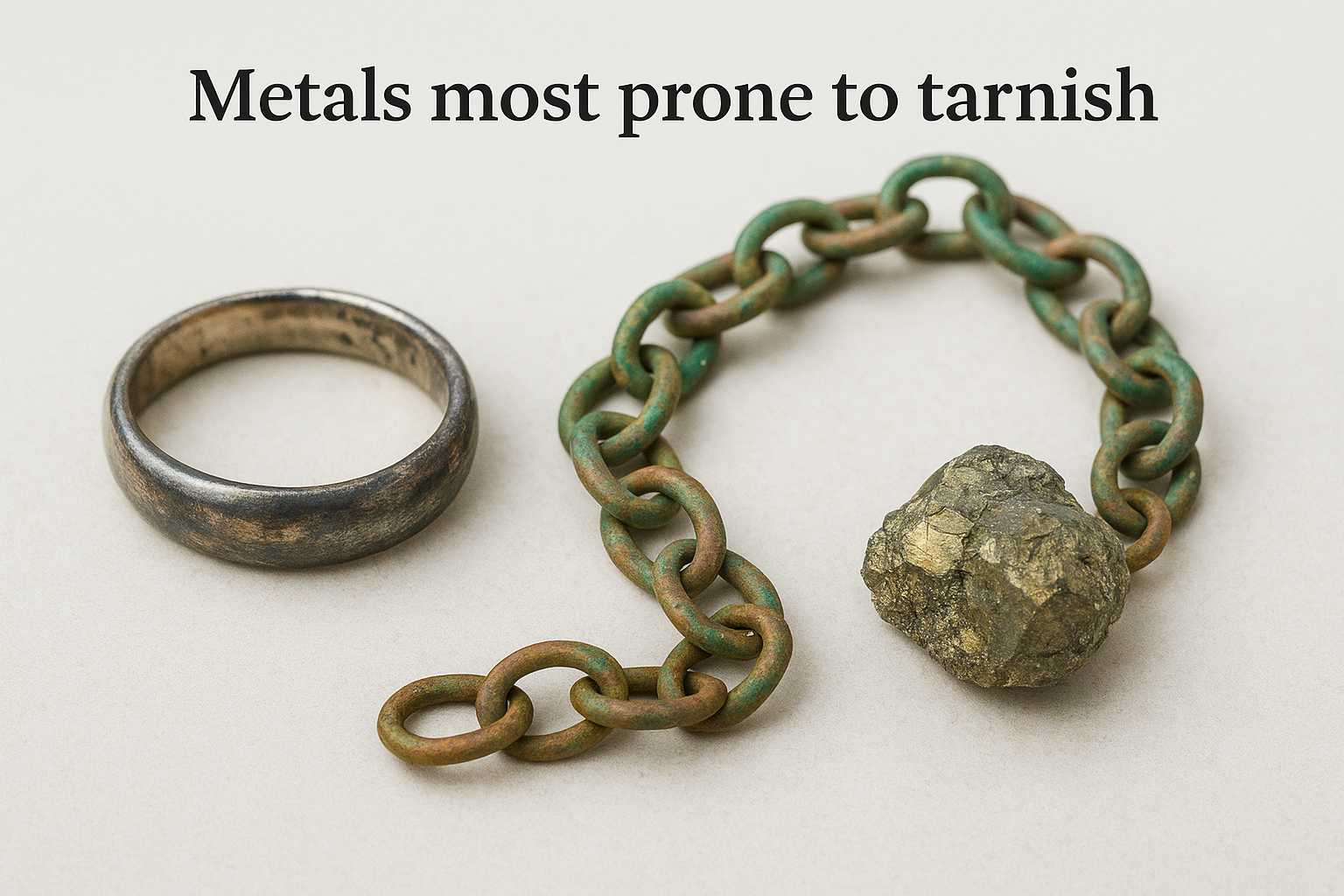 Metals most prone to tarnish