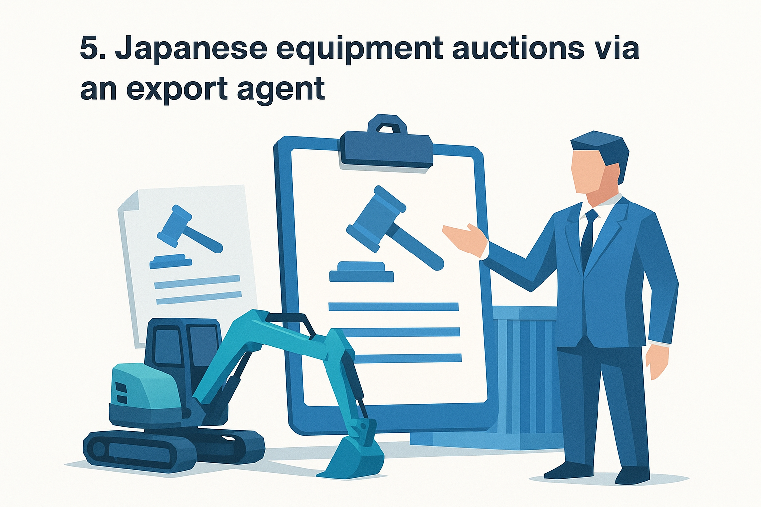 5. Japanese equipment auctions via an export agent