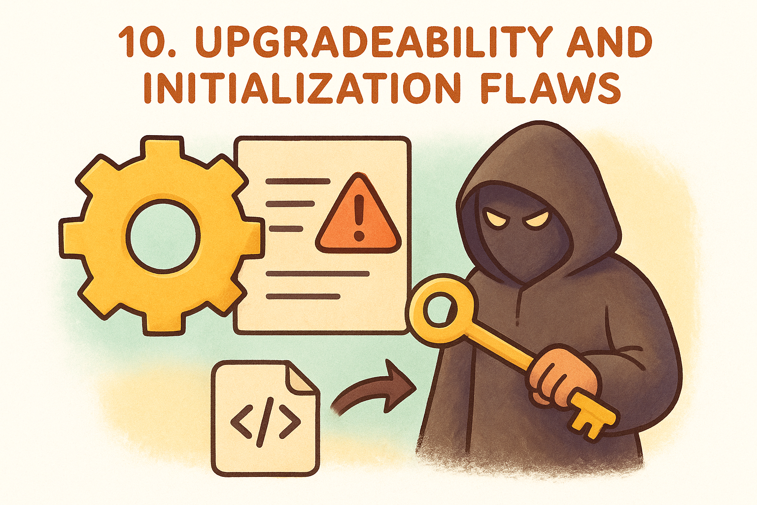 10. Upgradeability and initialization flaws