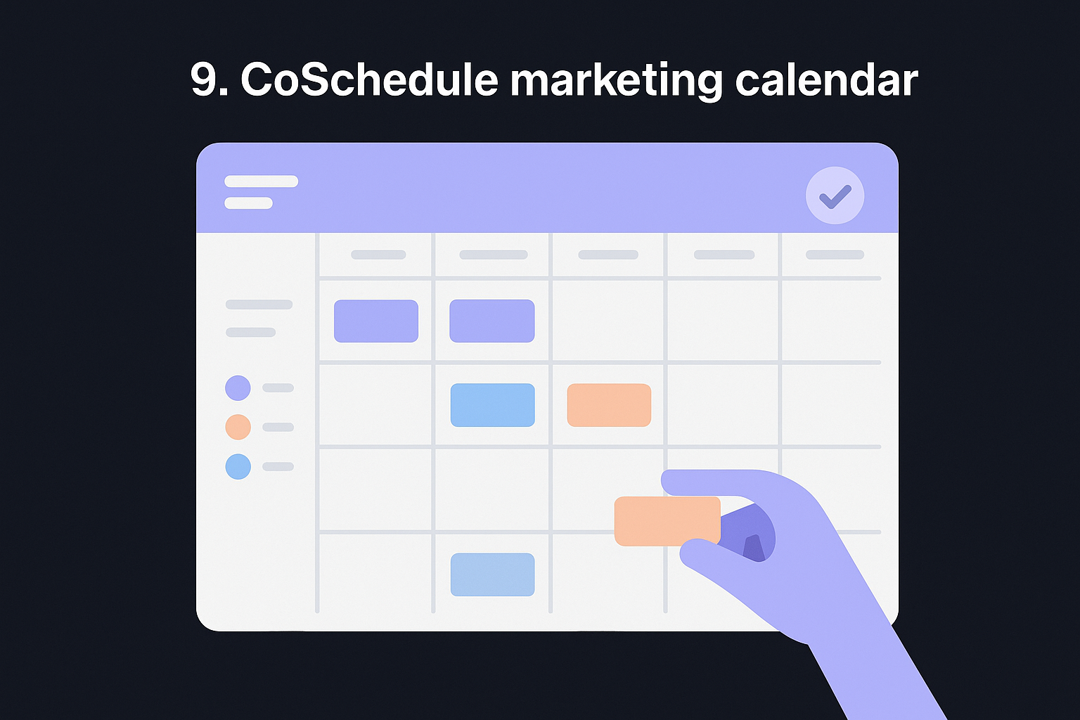 9. CoSchedule marketing calendar