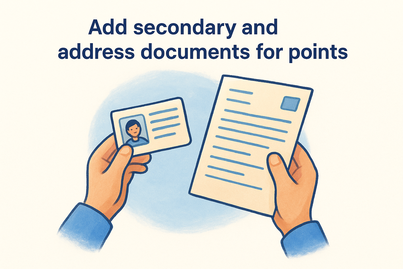 4. Add secondary and address documents for points