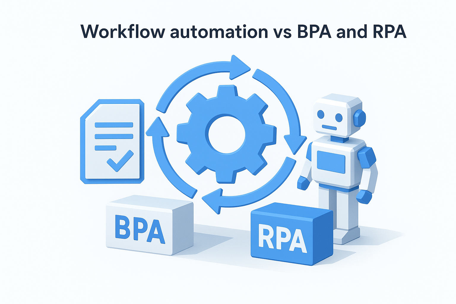 Workflow automation vs BPA and RPA