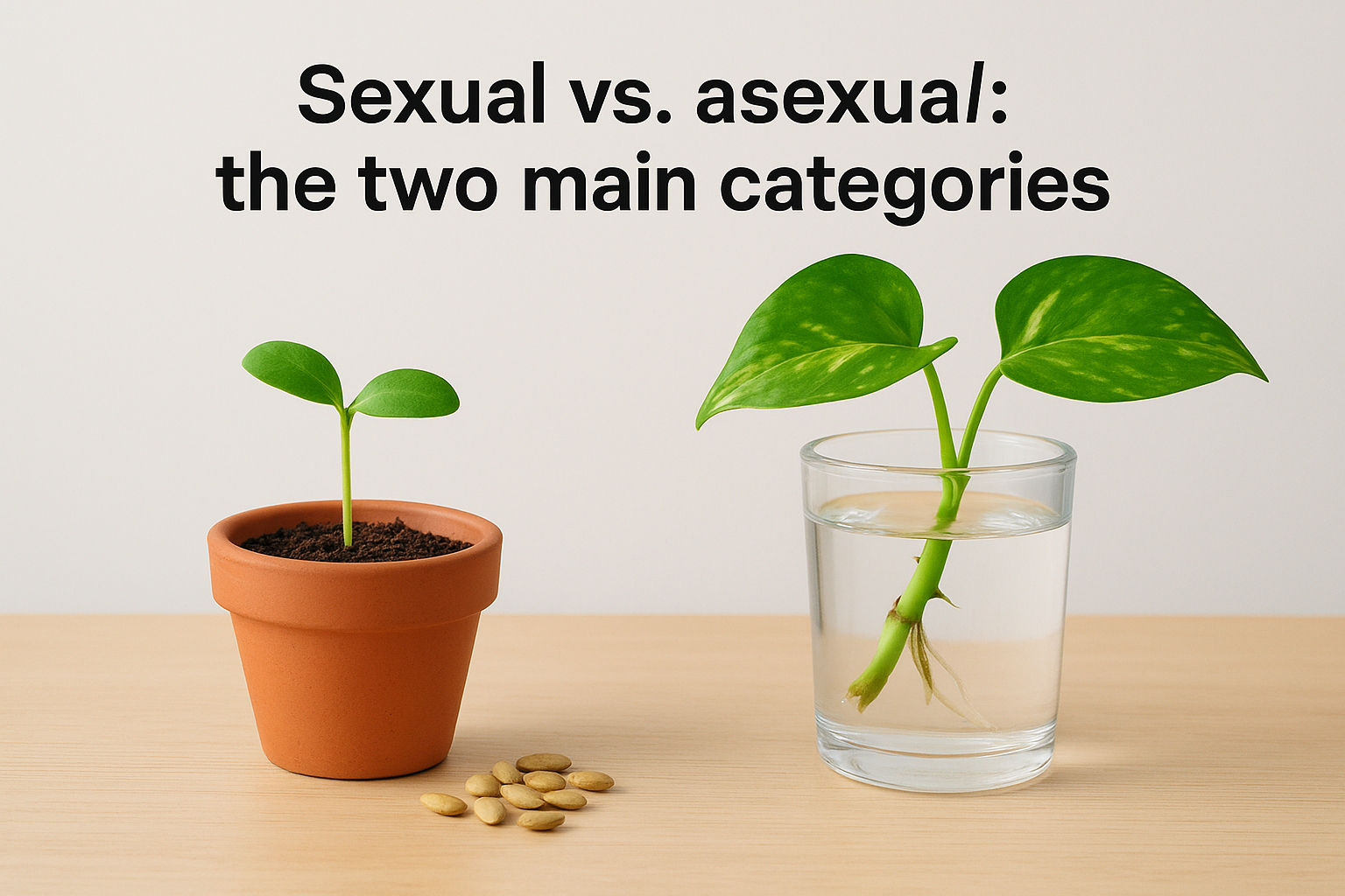 Sexual vs. asexual: the two main categories