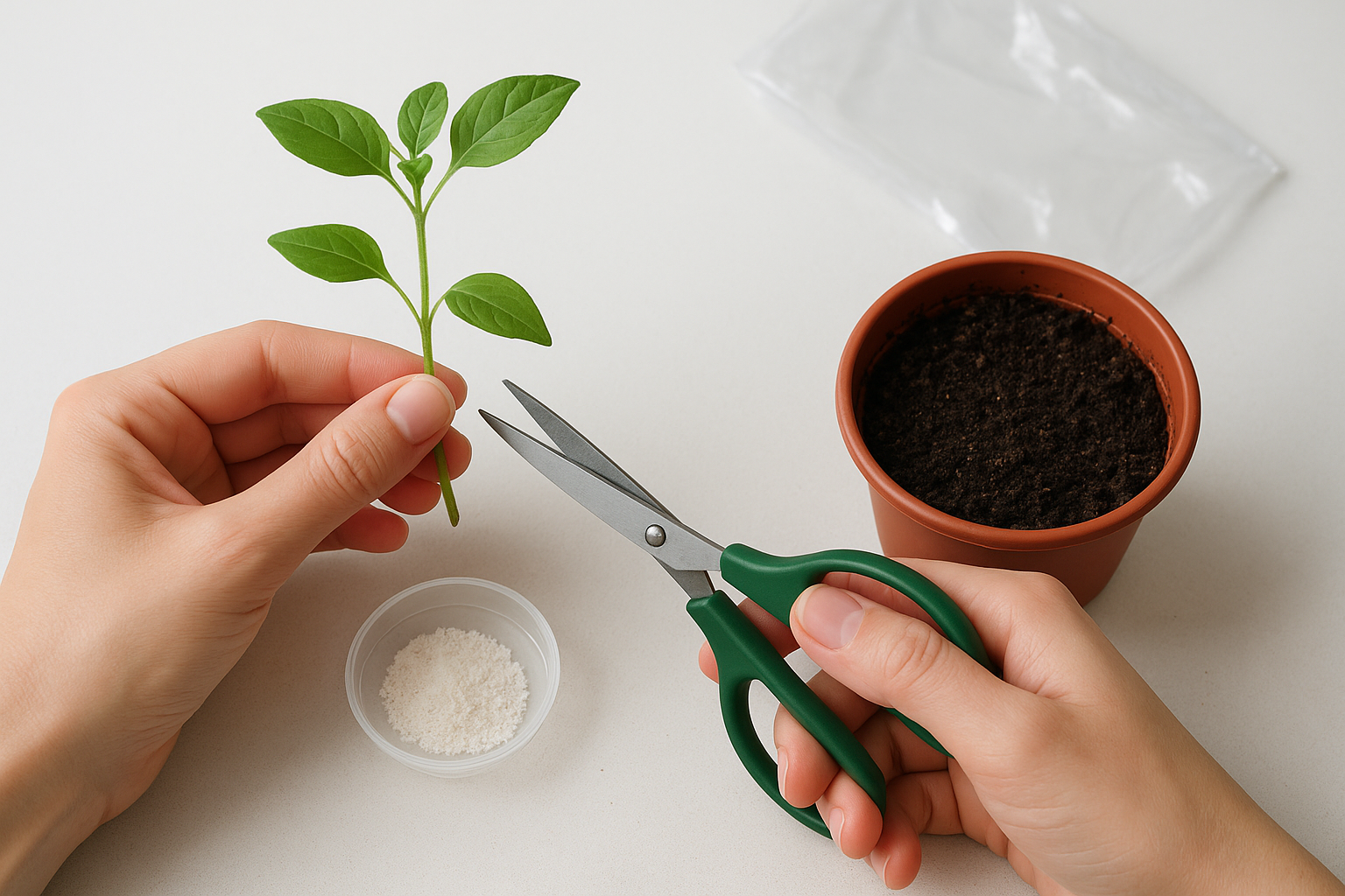 Take and prepare your cutting