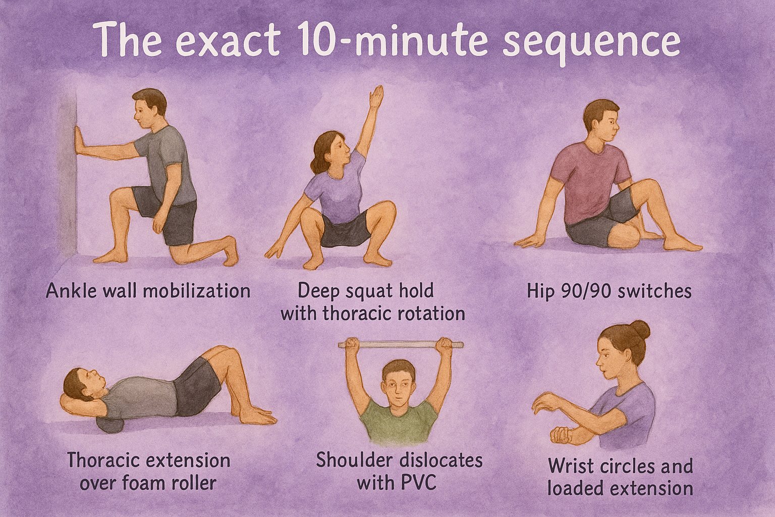 The exact 10-minute sequence