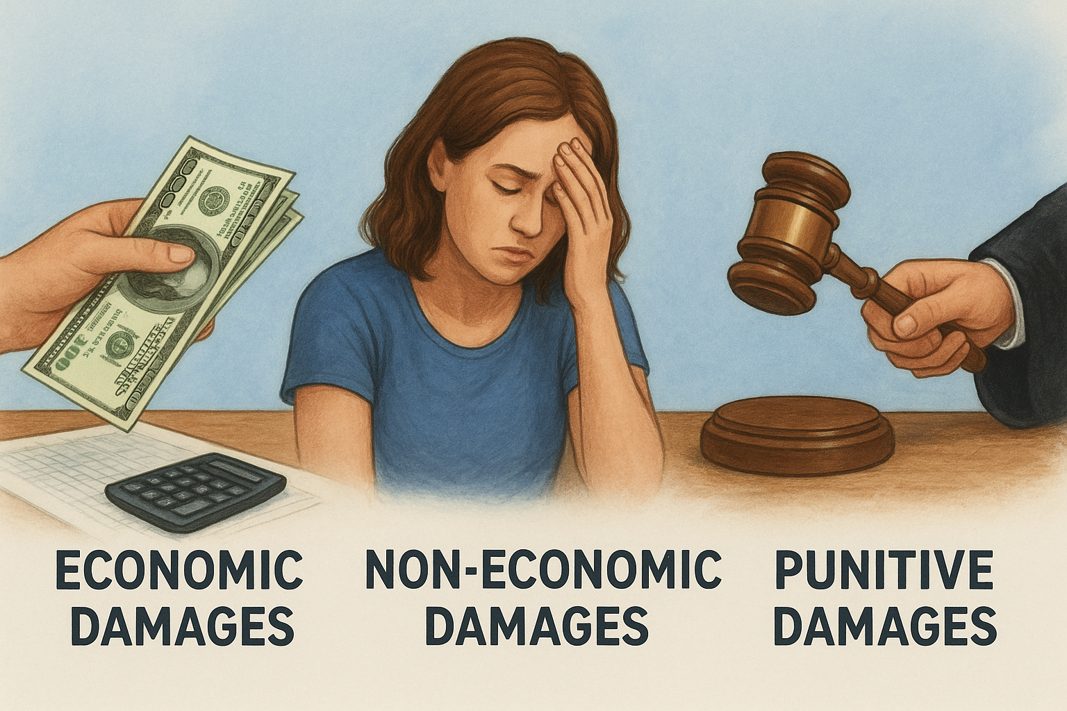 Economic vs non-economic vs punitive damages