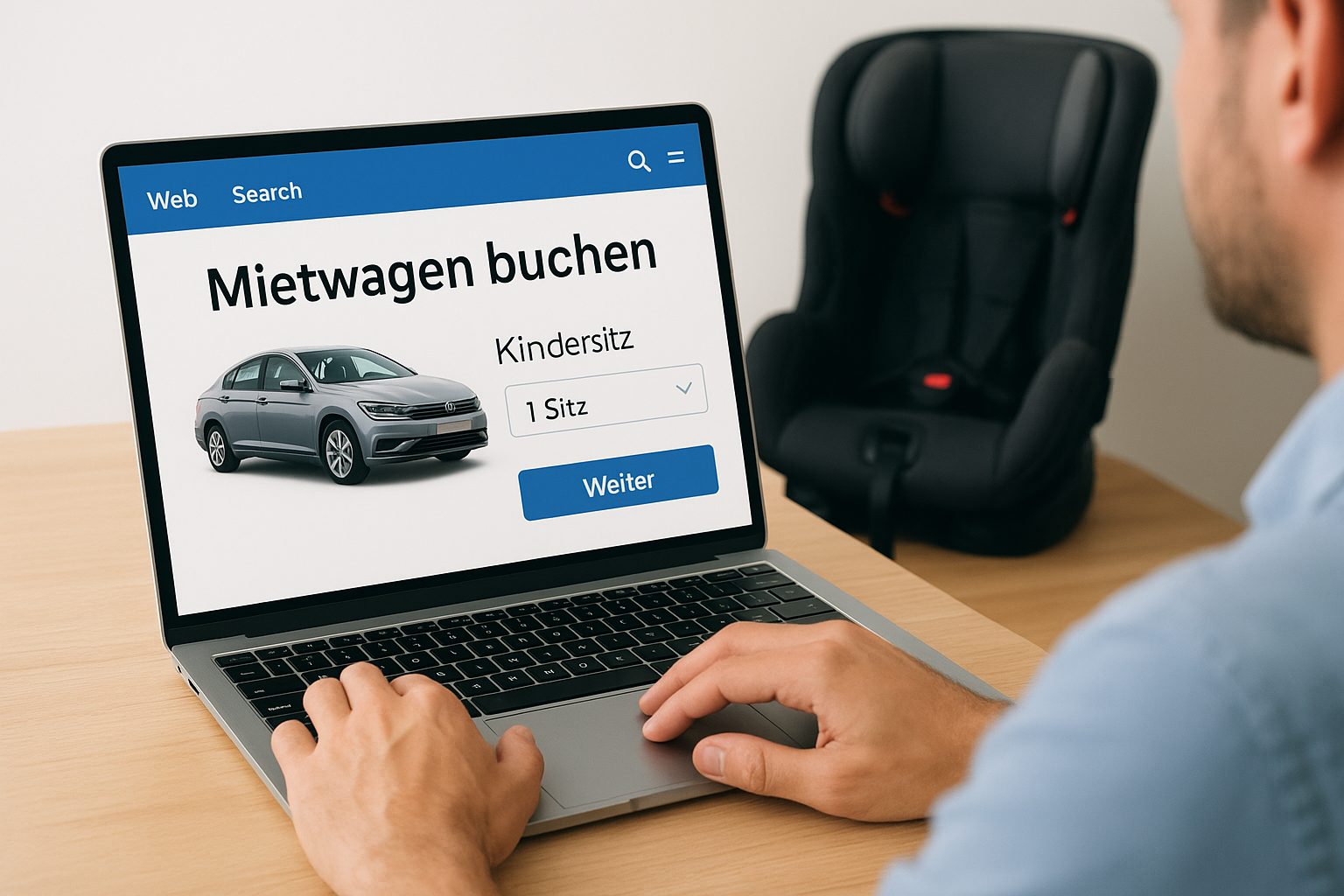 So f&uuml;gst du den Kindersitz hinzu