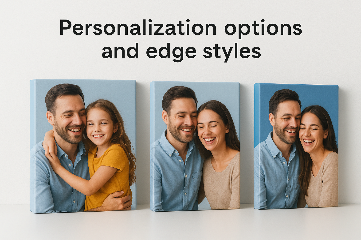 Personalisierungsoptionen und Kantenstile