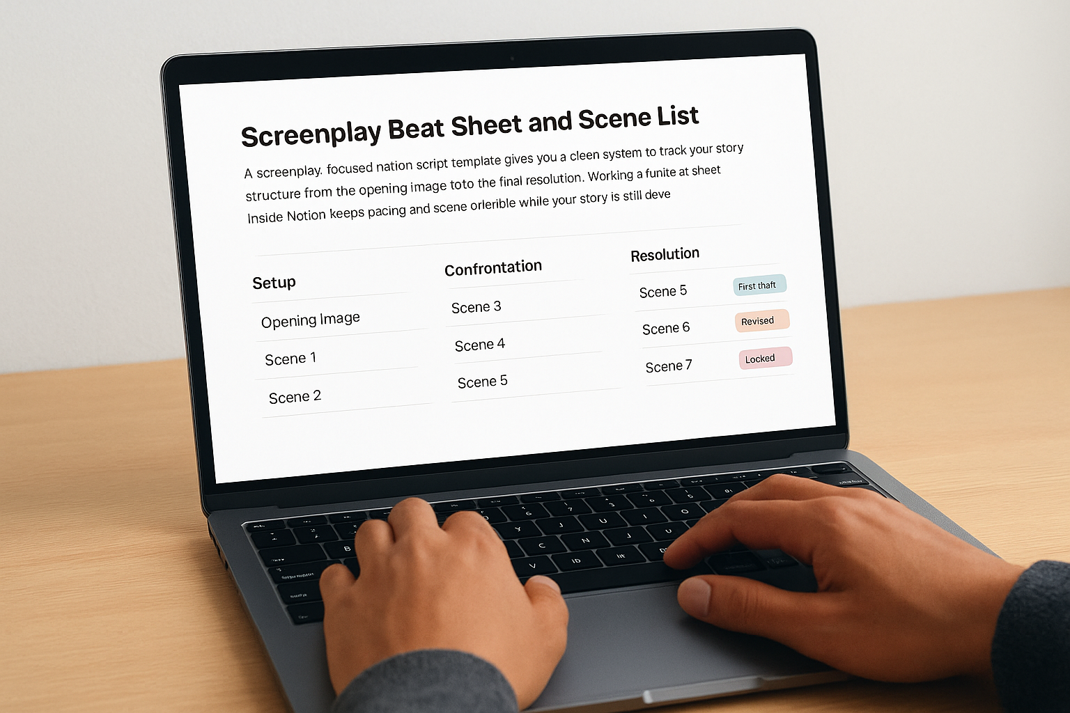 Tips to keep pacing and structure visible