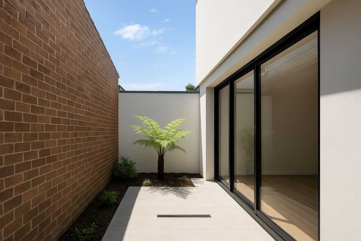 4. Add a lightwell courtyard to protect privacy and light