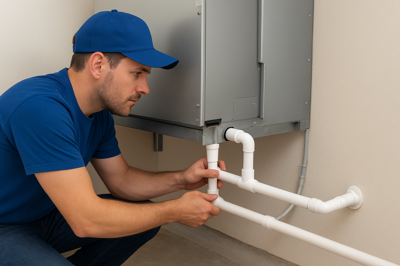 Setting up the condensate drain correctly