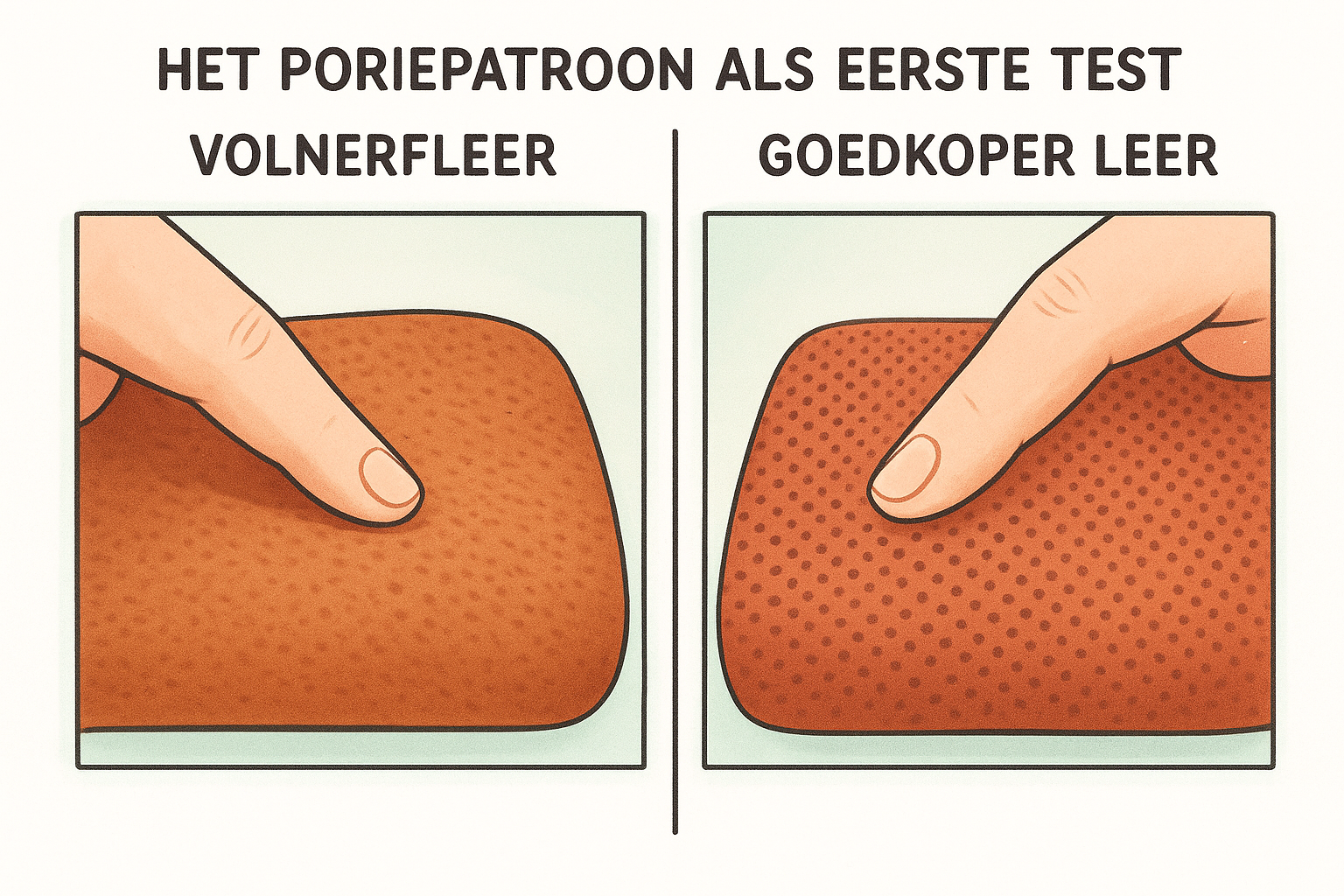 Het poriepatroon als eerste test