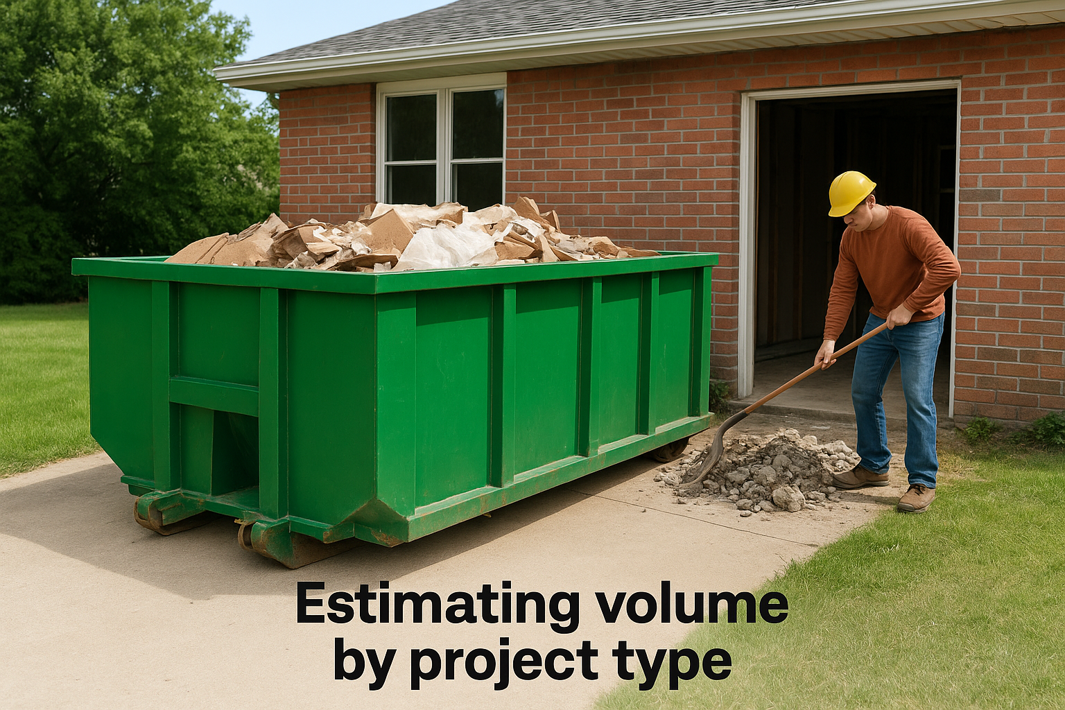 Estimating volume by project type