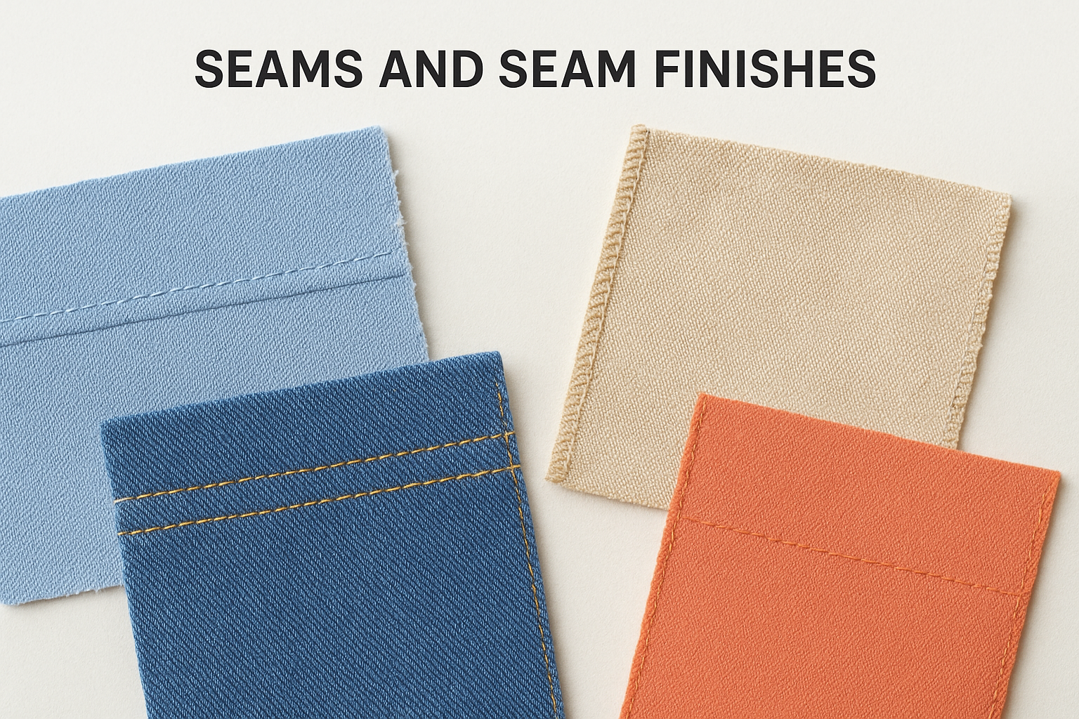 Seams and seam finishes