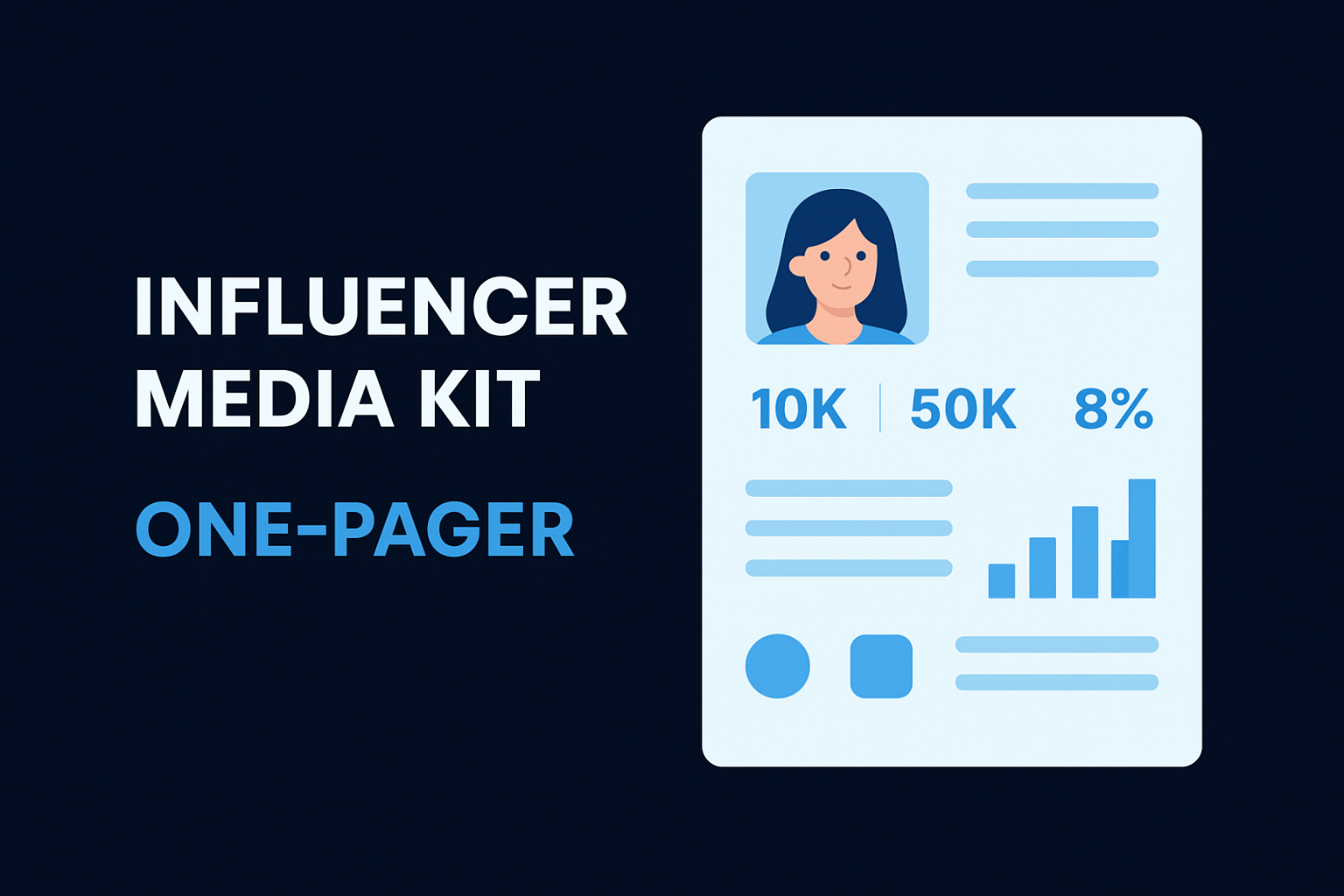1. Influencer media kit one-pager