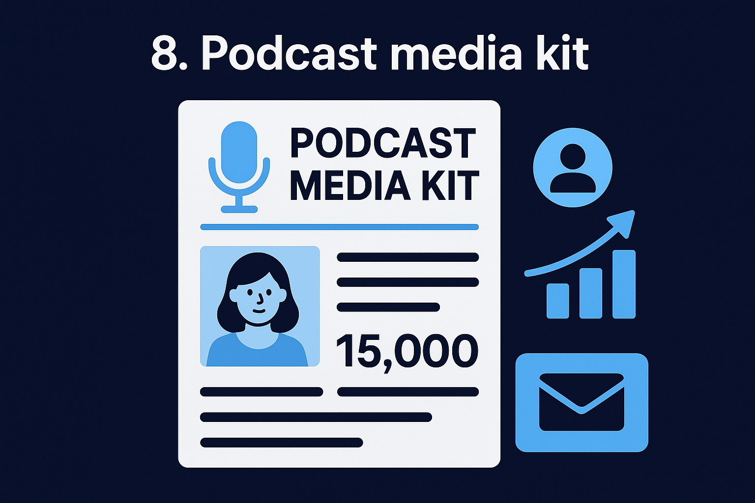 8. Podcast media kit