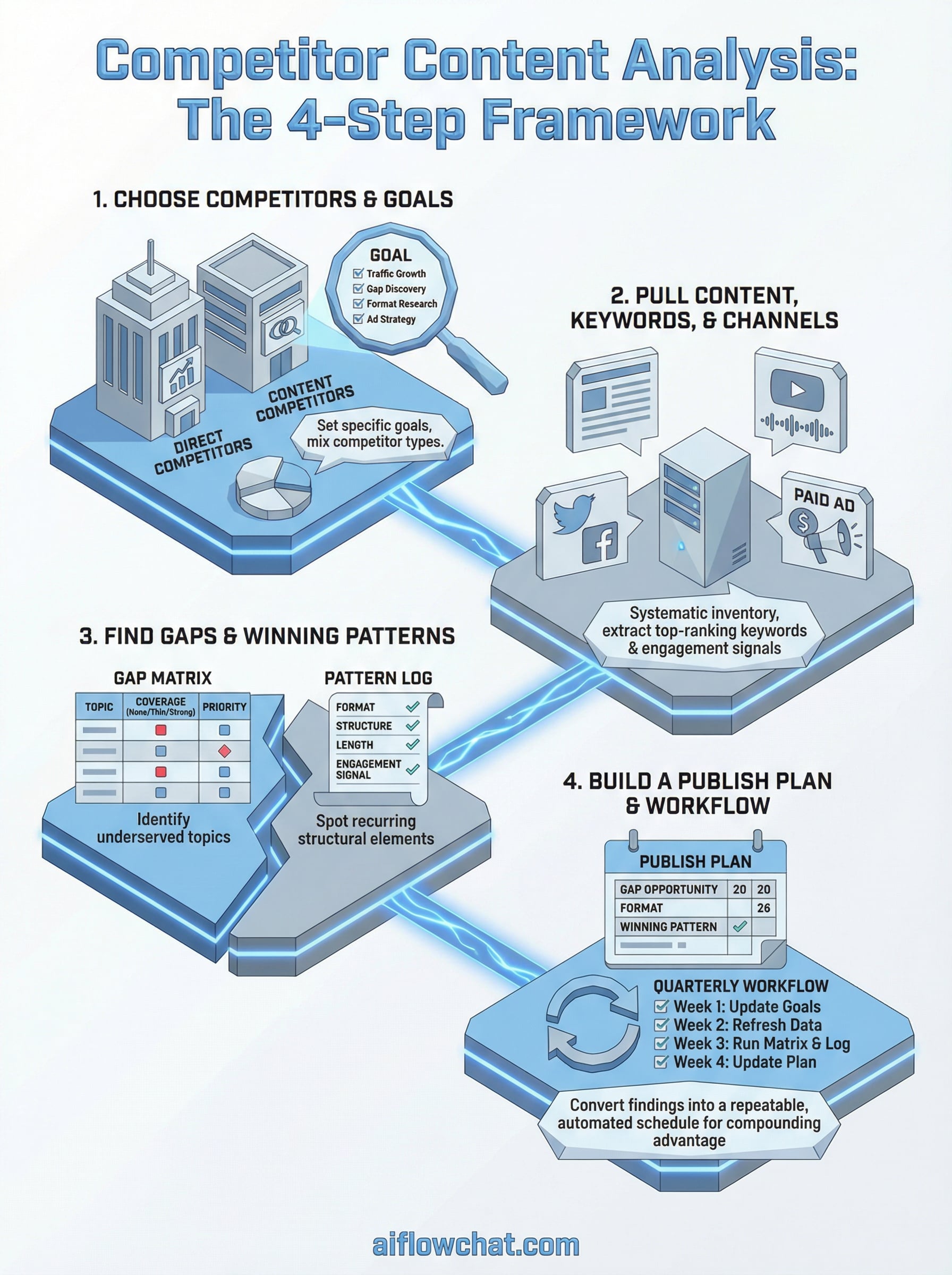 competitor content analysis infographic