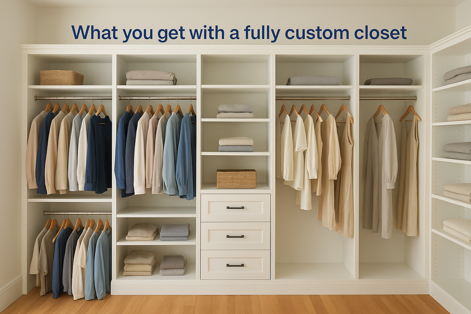What you get with a fully custom closet