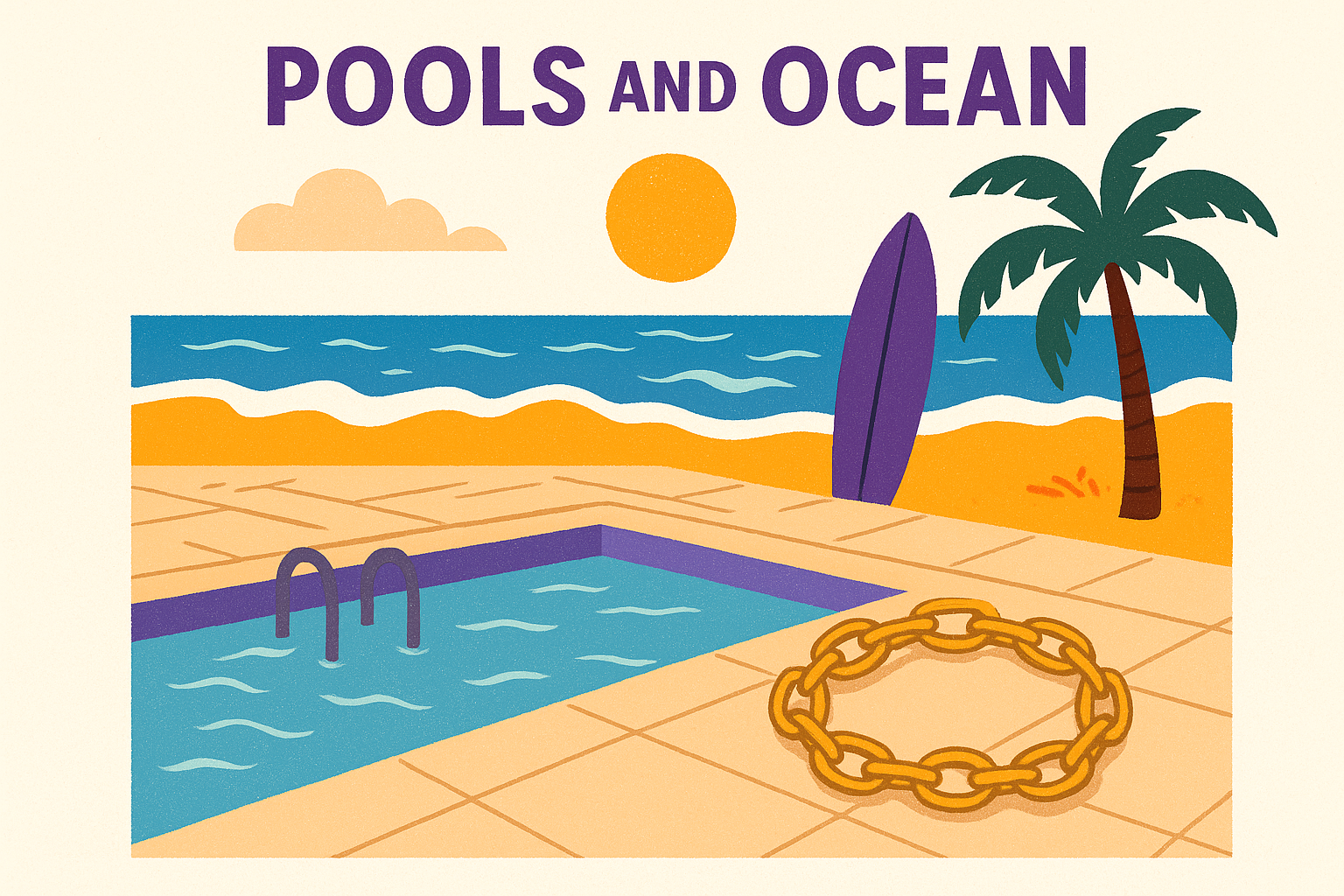 Pools and the ocean