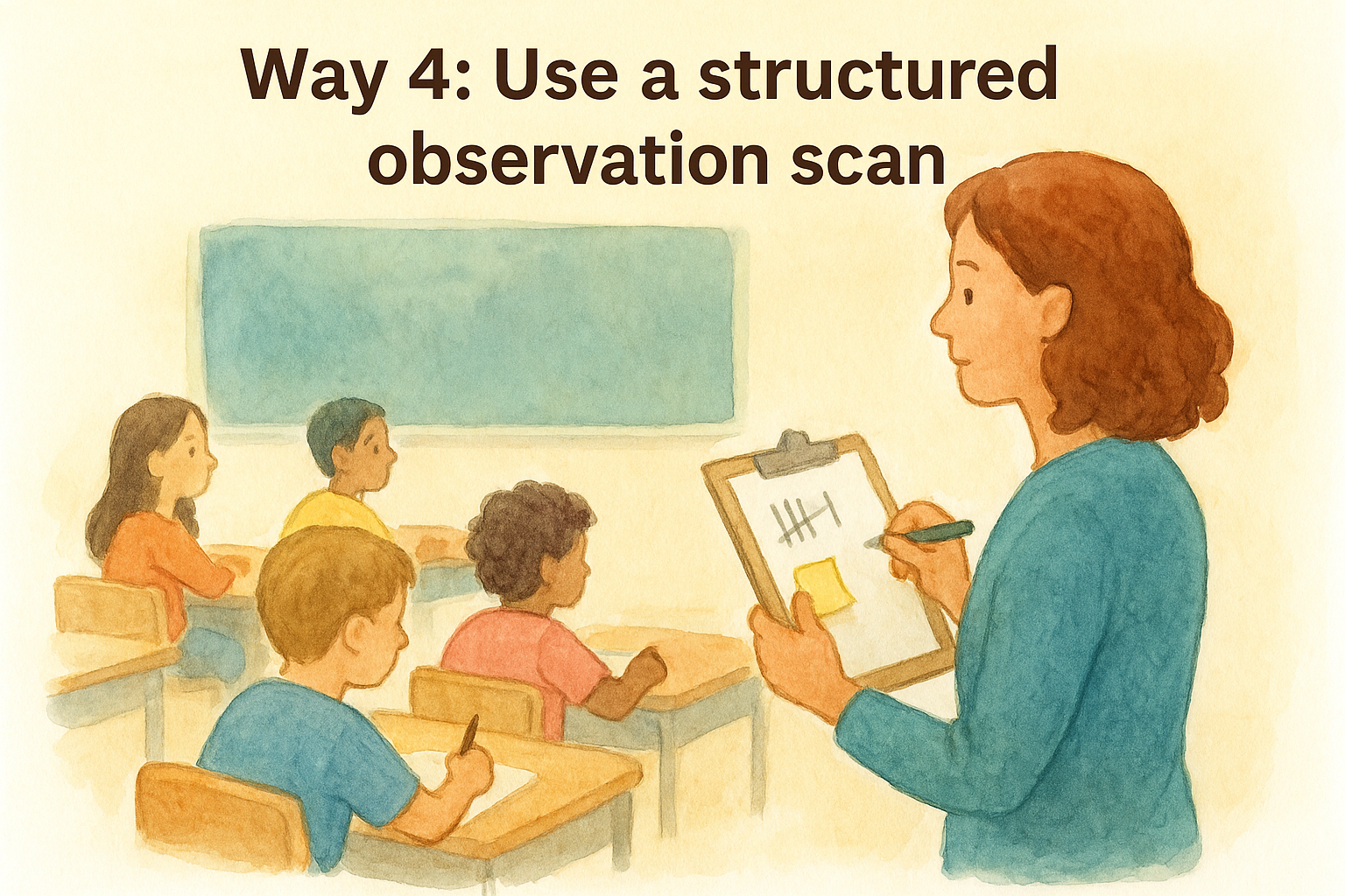 Way 4: Use a structured observation scan