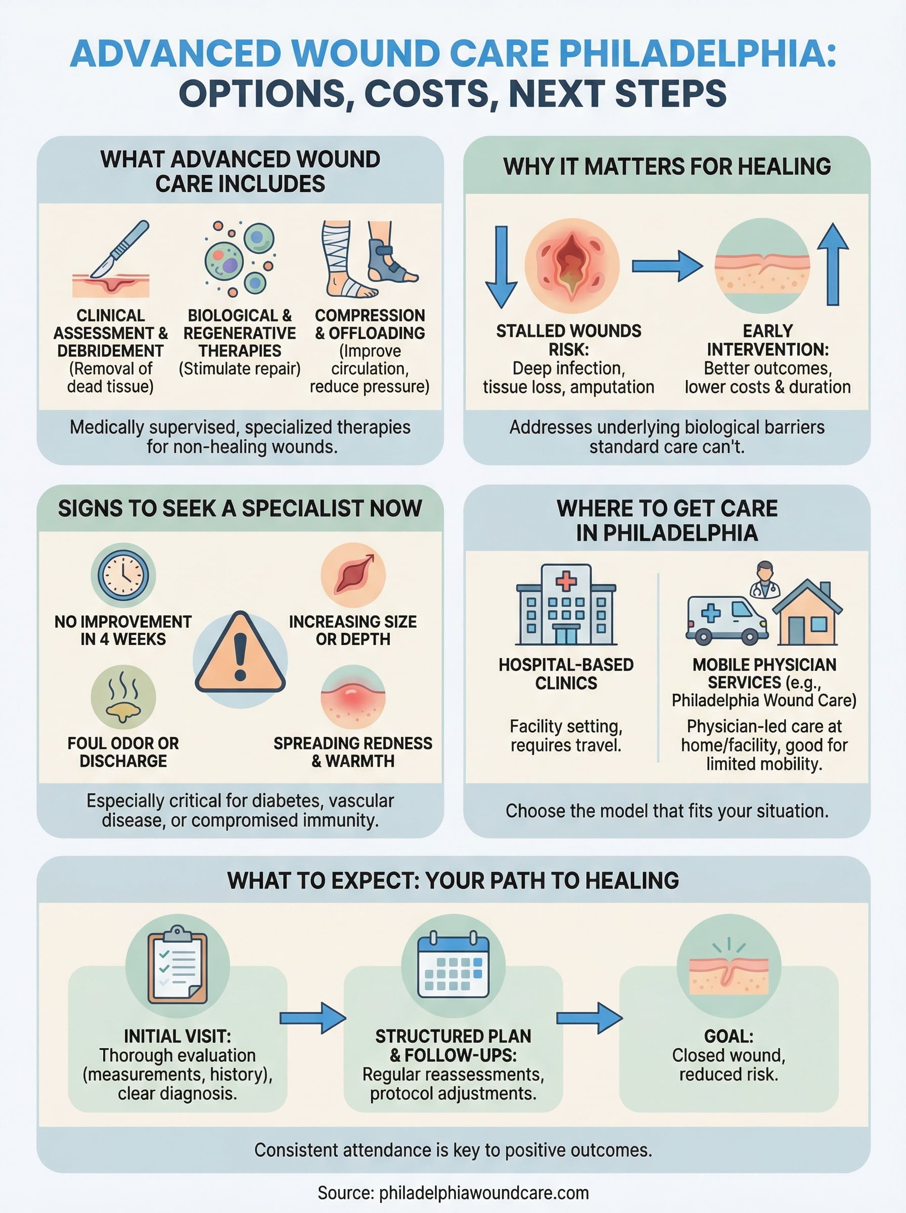 advanced wound care philadelphia infographic
