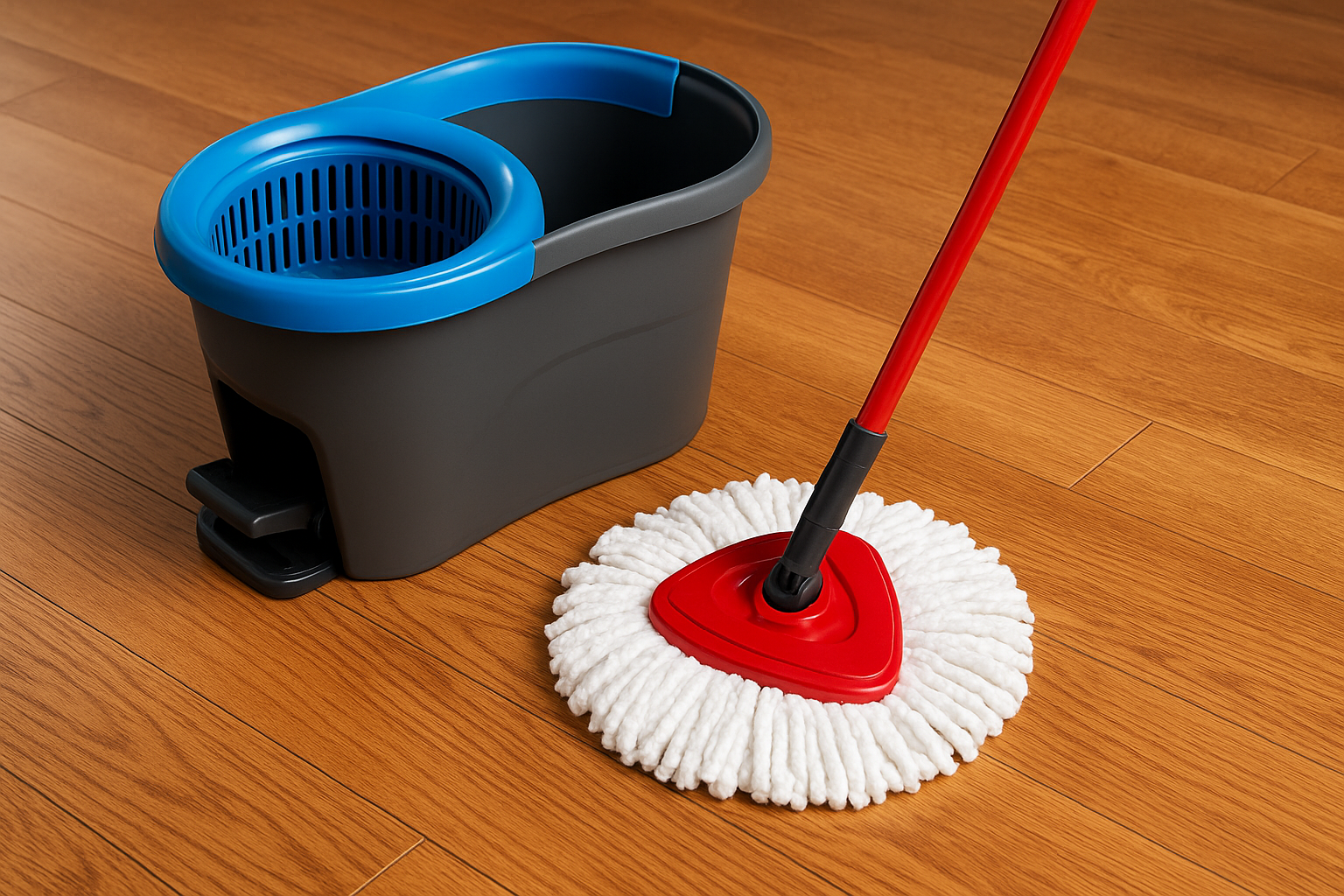2. O-Cedar EasyWring microfiber spin mop and bucket