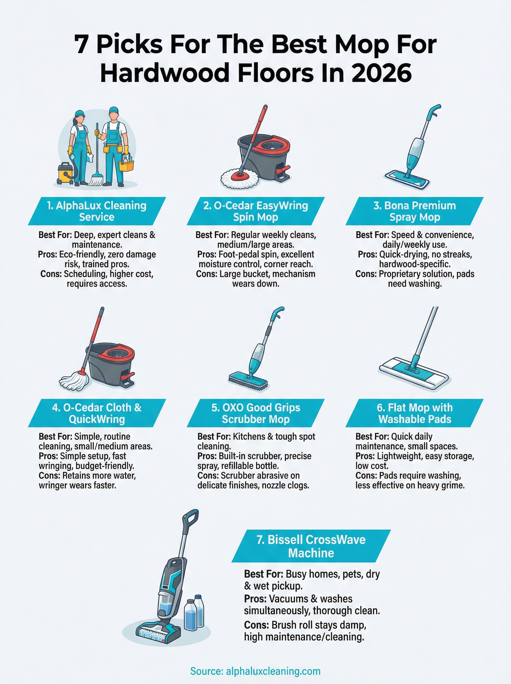 best mop for hardwood floors infographic