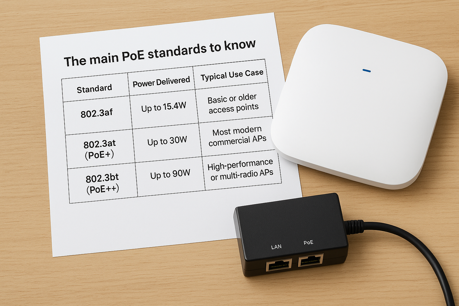 PoE Injector for Access Point: How to Choose the Right One