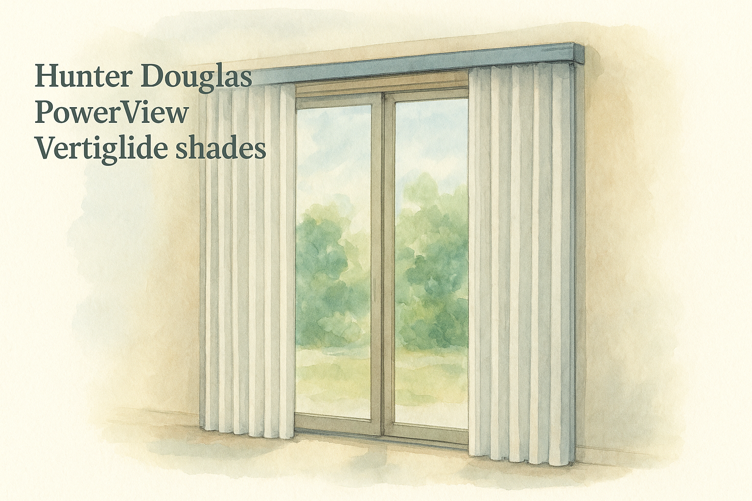 6. Hunter Douglas PowerView Vertiglide shades