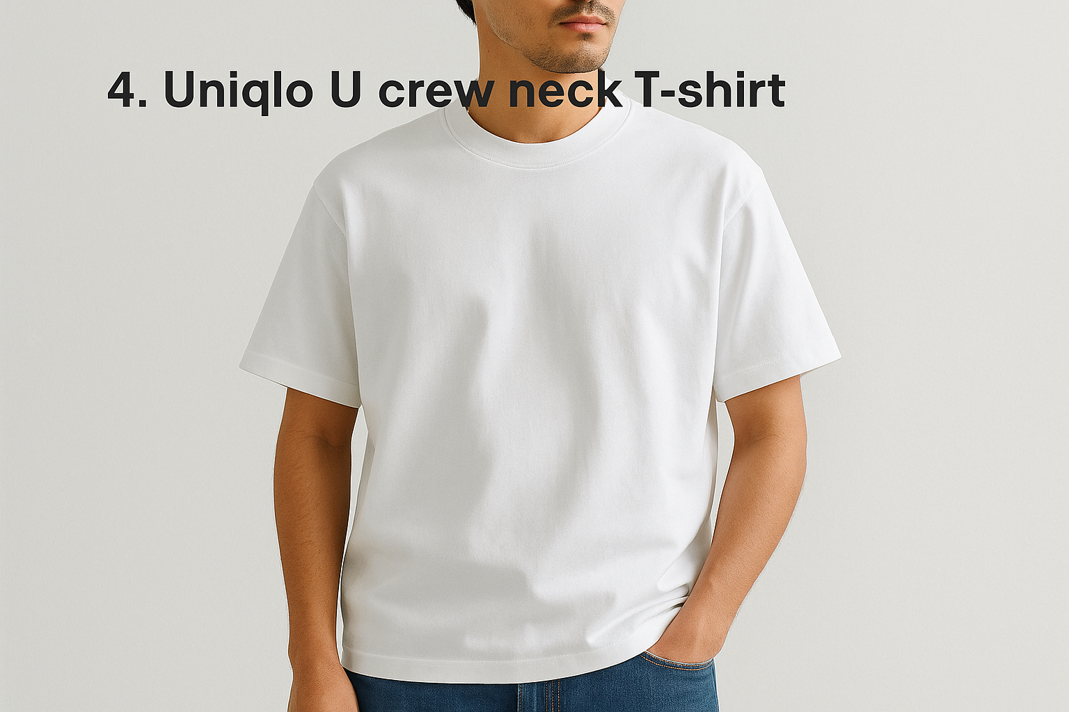 4. Uniqlo U crew neck T-shirt
