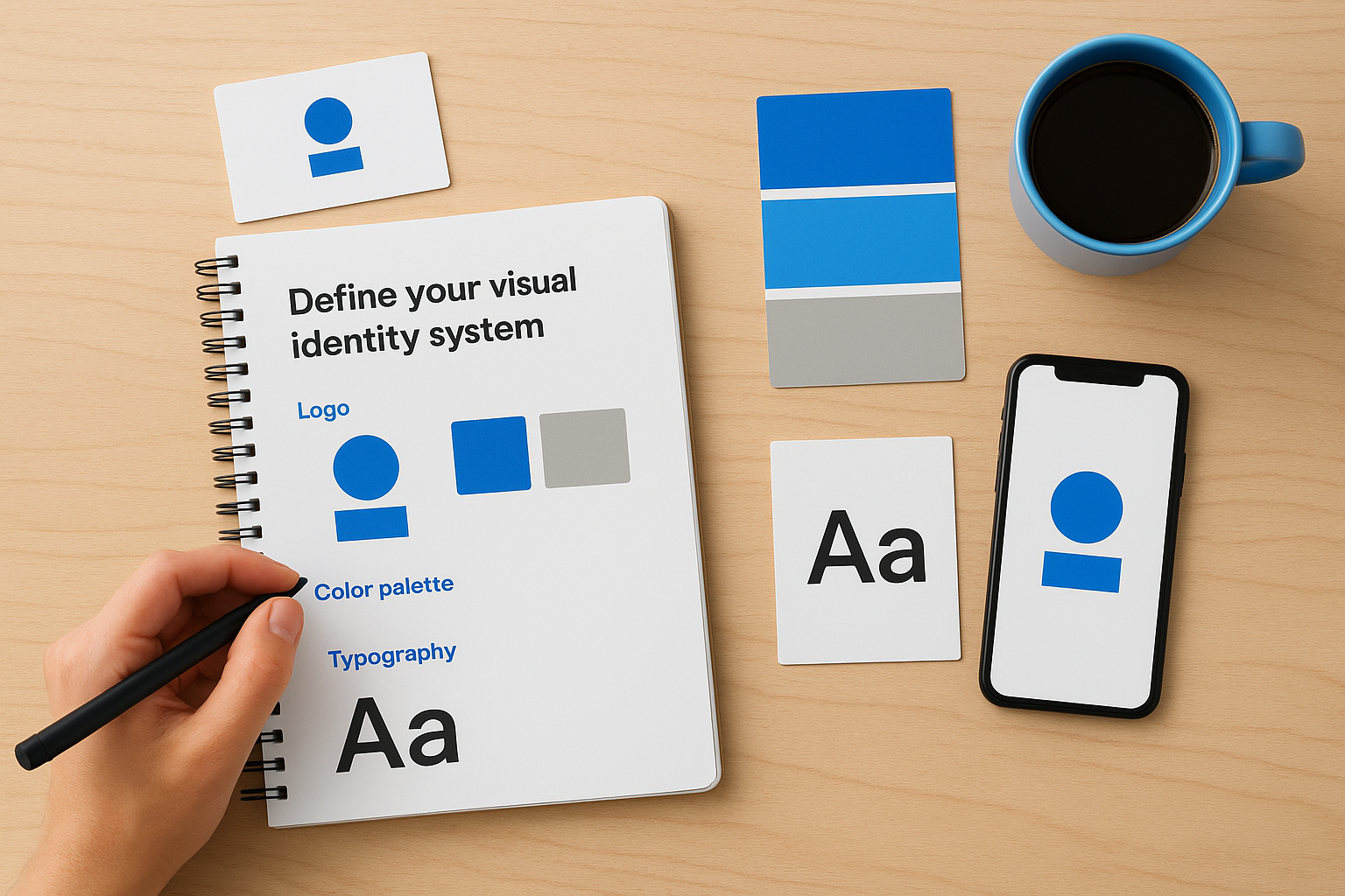 Define your visual identity system
