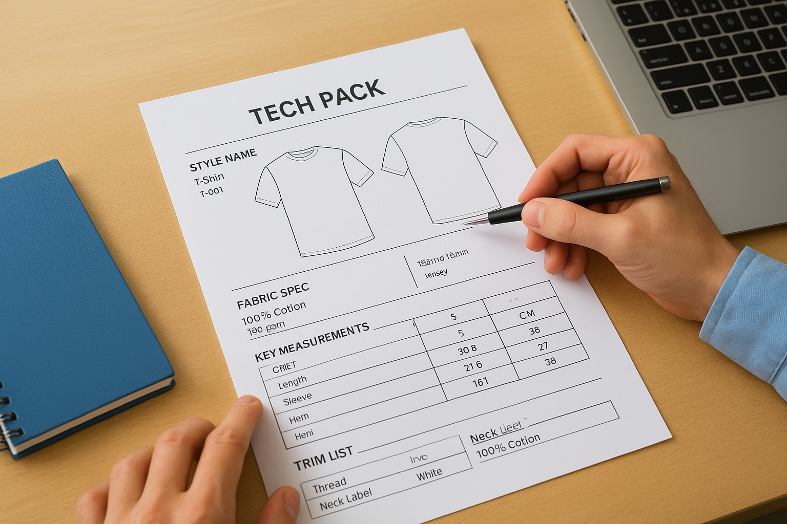 What goes into a tech pack