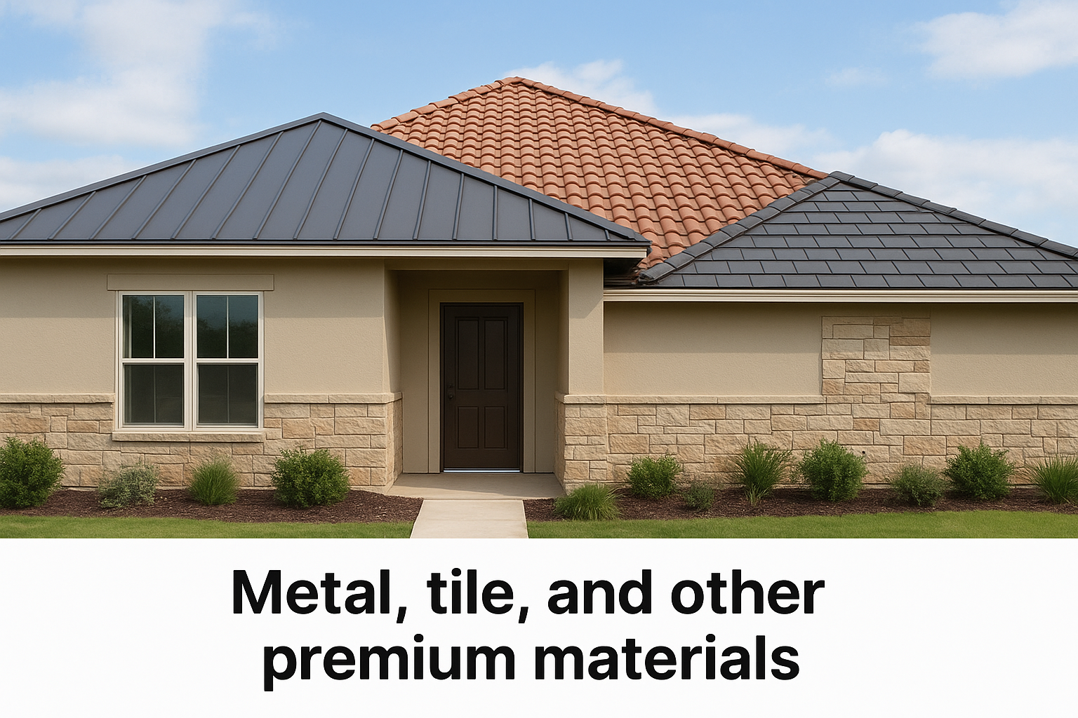 Metal, tile, and other premium materials