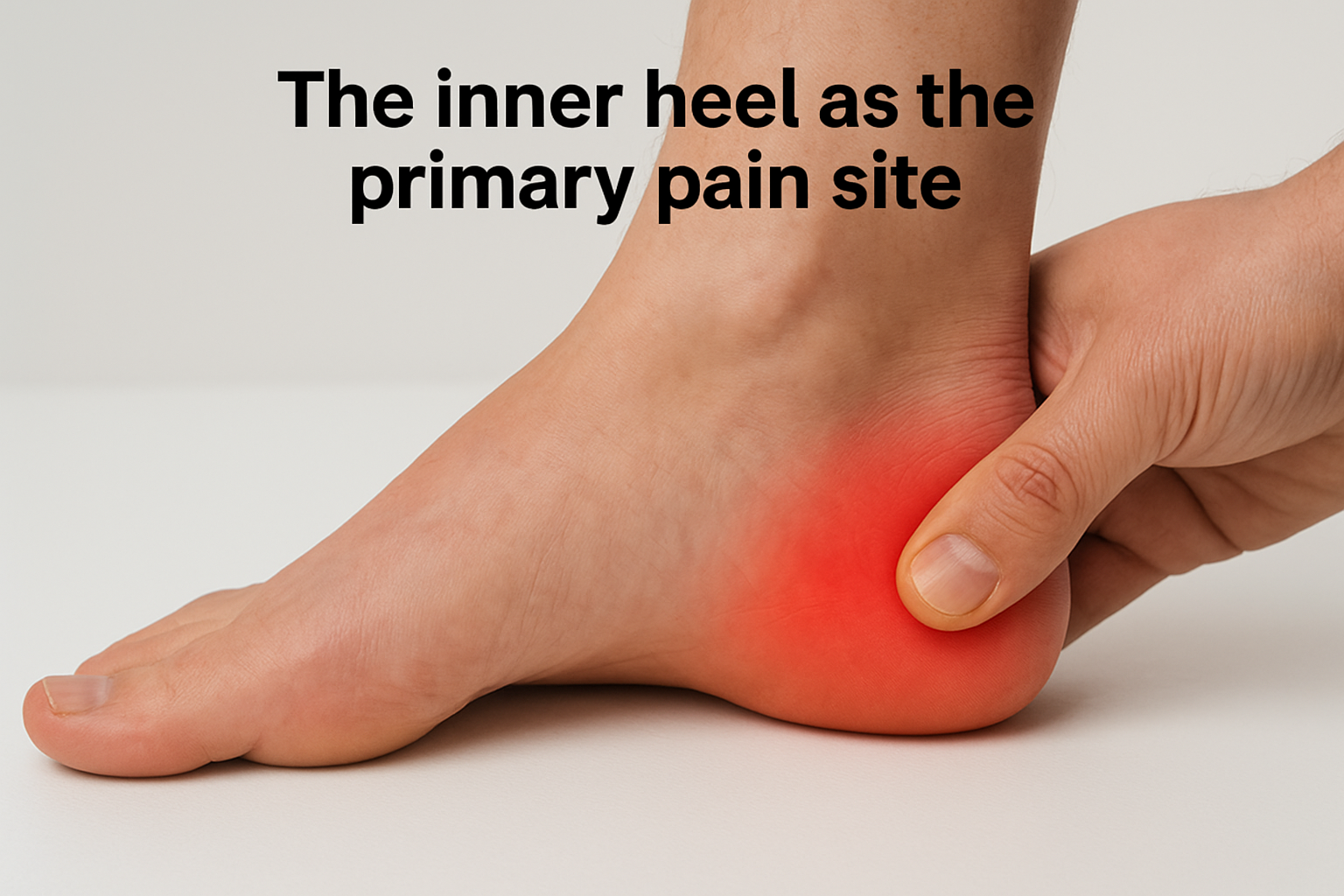 The inner heel as the primary pain site