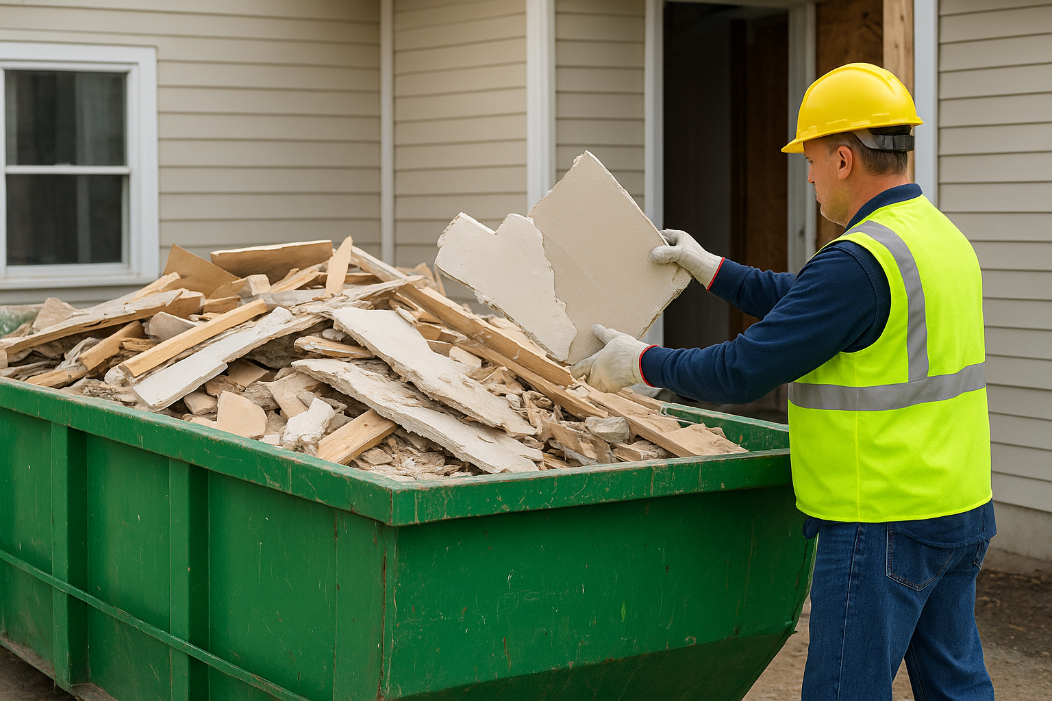 Dispose of common remodel materials safely