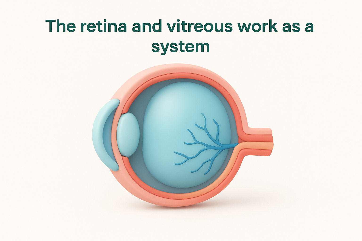 The retina and vitreous work as a system