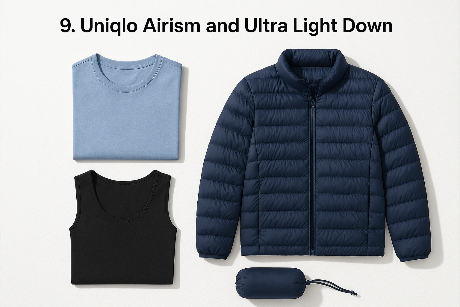 9. Uniqlo Airism and Ultra Light Down